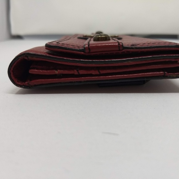 KATE LANDRY RED LEATHER ORGANIZER WALLET - Picture 3 of 8